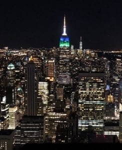 Empire State Building. Night View. Vivacious Views Empire State Building. Night View. Vivacious Views